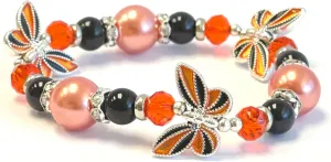 Butterfly Bracelet - Butterfly Jewelry Gift For Women Girls - Butterfly Lovers Gift Stretch Bangle