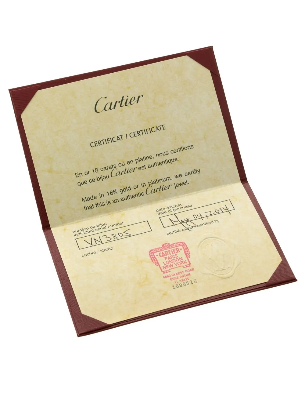 Cartier Trinity Diamond Gold Ring