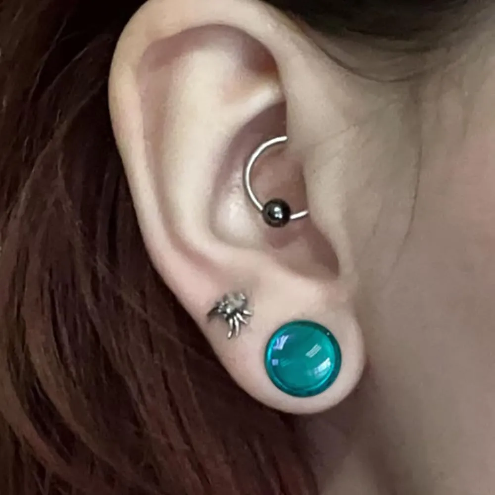 Casvort Unique 0.5mm Increments 14G-00g Comfy Pain-free Single Flare Glass Dead Stretching Plugs, Hypoallergenic Body Piercing Tapers, Pierced Ear Lobe Stretching Kits.