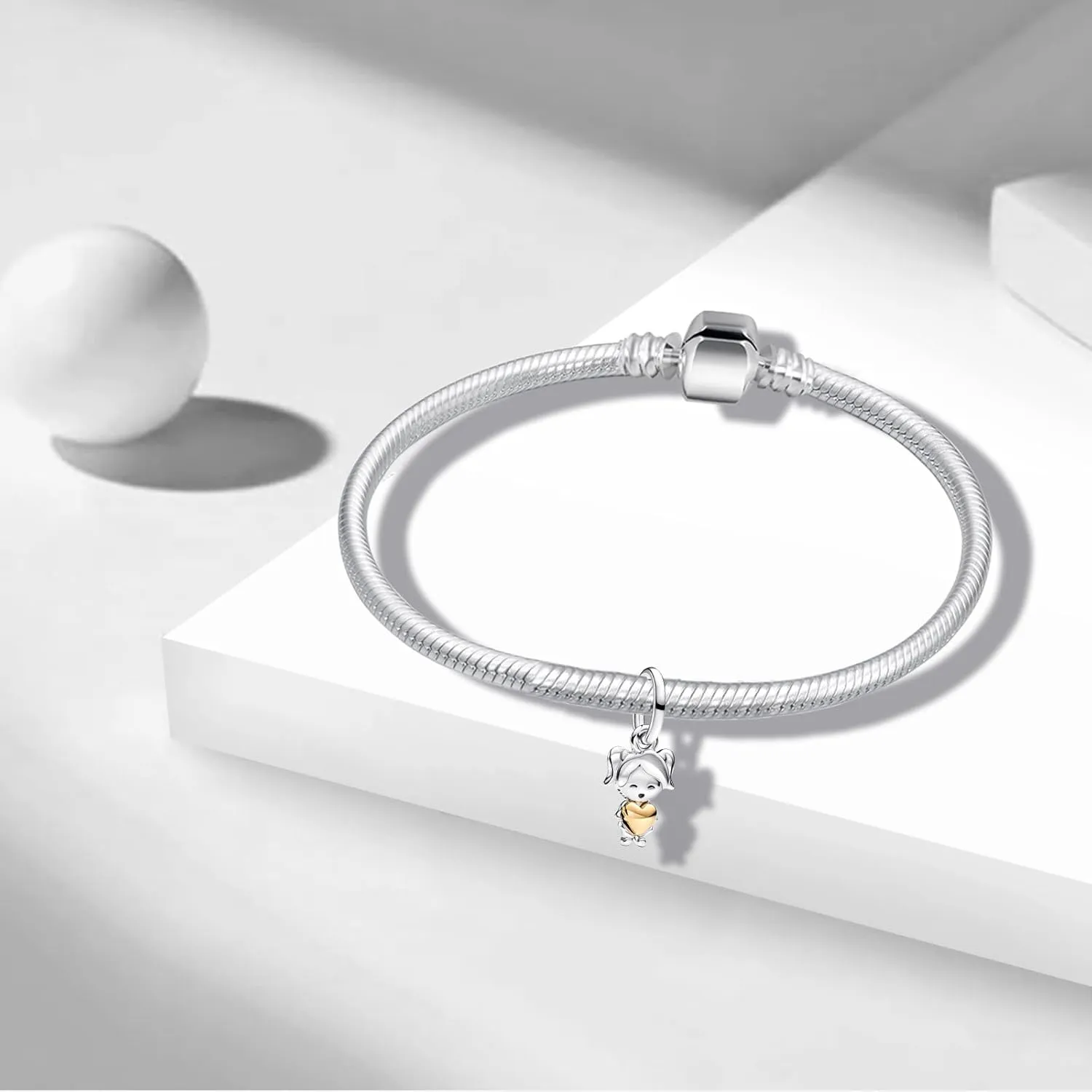 Charms 925 Sterling Silver Love Heart Boys Girls Air balloon Beads Dangle Pendant with 5A Cubic fit for Charm Bracelet for Woman Mother's Day Christmas Birthday Gift
