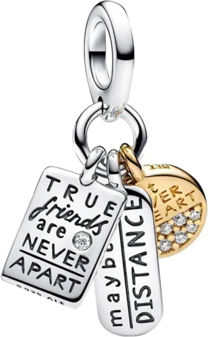 Charms Beads 925 Sterling Silver Gold Love Murano Glass Dangle Pendant with 5A Cubic fits for Charms Bracelets for Woman Girl Mother's Day Christmas Birthday Gift