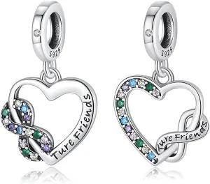 Charms Beads 925 Sterling Silver Love Mom Animal Dangle Pendant with 5A Cubic fits for Charms Bracelets for Woman Mother's Day Christmas Halloween Birthday Gift