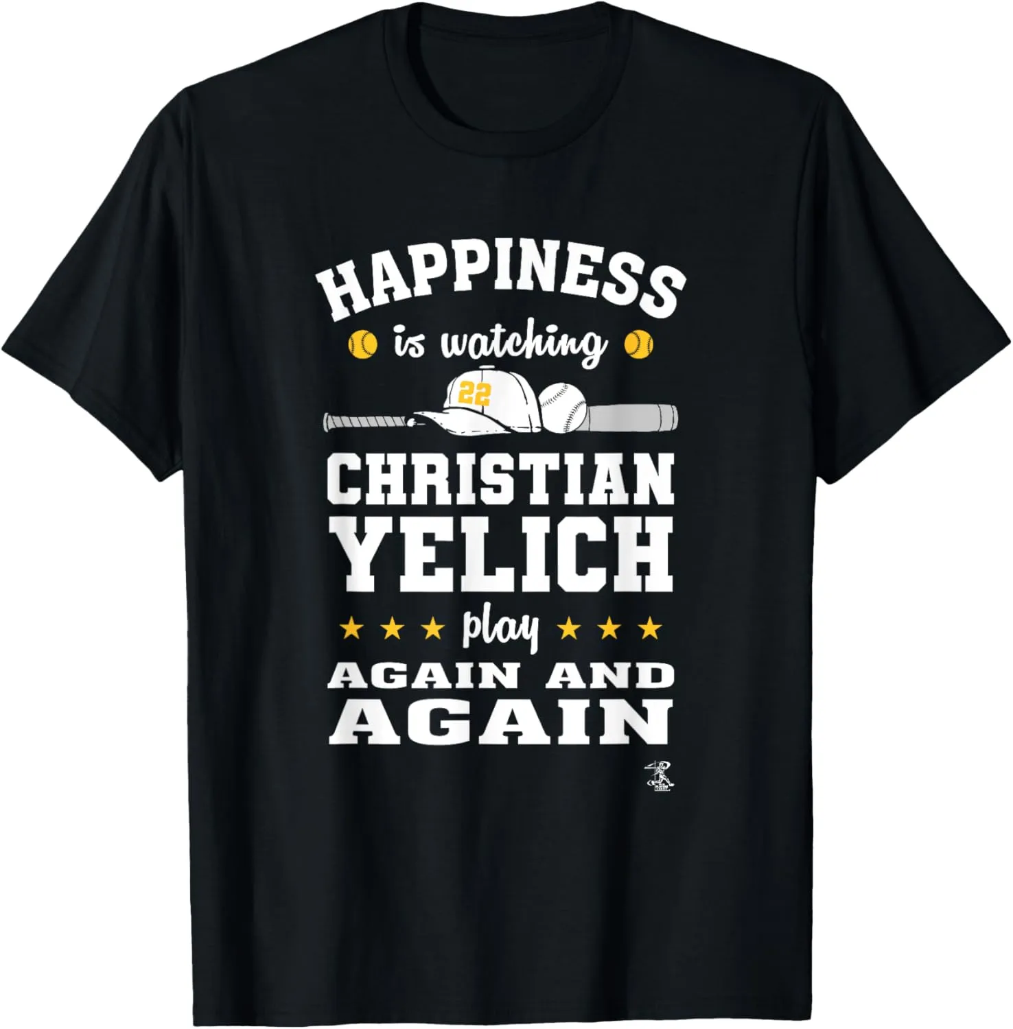 Christian Yelich Happiness is Watching Gameday T-Shirt