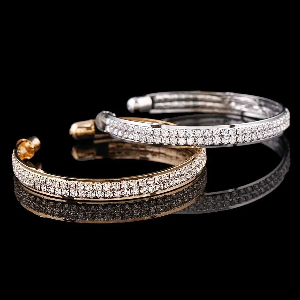 Chunky Layered Tassel Choker Jewelry Sets for Women,African Bib Tribal Collar Necklace,Huggie Hoop Circle Earrings and Shiny Cubic Zirconia Bracelet,3pcs Statement Fashion Trendy Jewelry Gifts