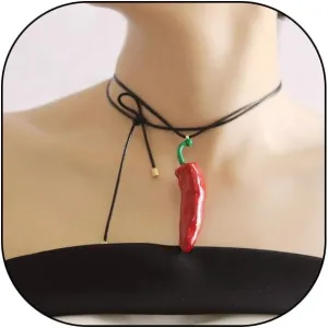 Cinco de Mayo Chili Pepper Necklace Unique Long Chain Capsicum Pepper Necklace for Women