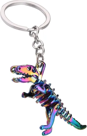 Creative Skull Dino Keychain for Men Boyfriend Husband Gifts, Metal Dinosaur Cool Unique Keychains for Him, Fathers Day for Dad Husband Gifts