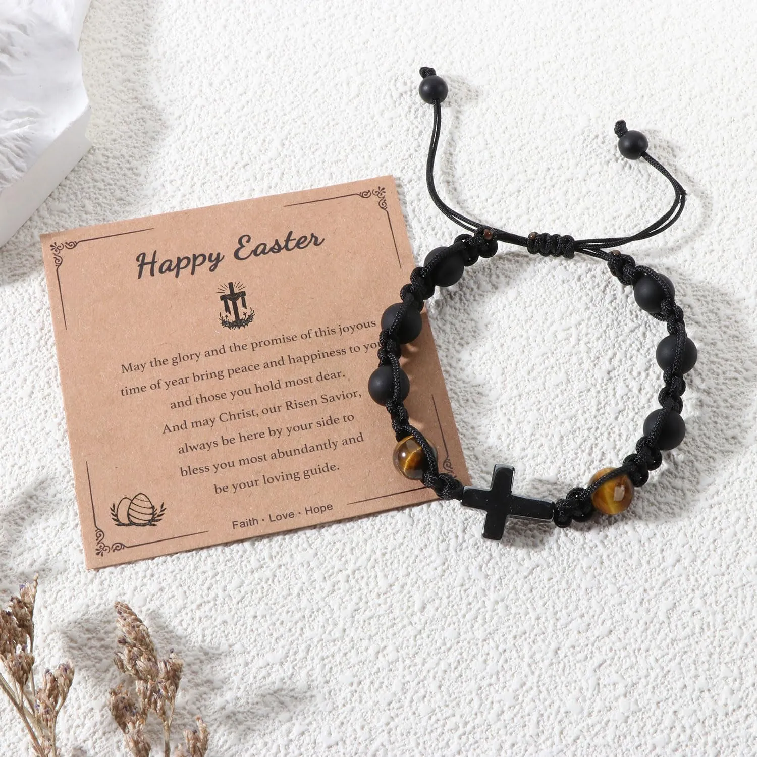 Cross Bracelet Gifts,First Communion Baptism Confirmation Catholic Christian Gifts for Son/Nephew/Teens/Men