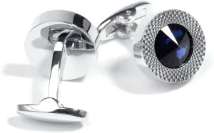 Crystal Cufflinks for Men, Shiny Cuff Links for Suit, in Gift Box, Business Cufflinks Accessories, Valentine's Day Birthday Gift for Groom Husband Dad