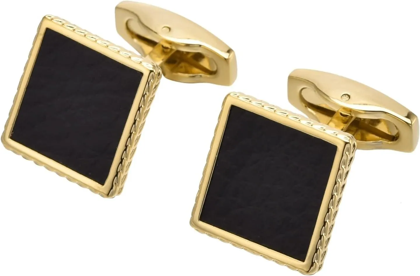 Cufflinks Men, Cuff Links Unique Square Wedding Jewelry Silver/Gold for Dress Shirt Tuxedo with Gift Box