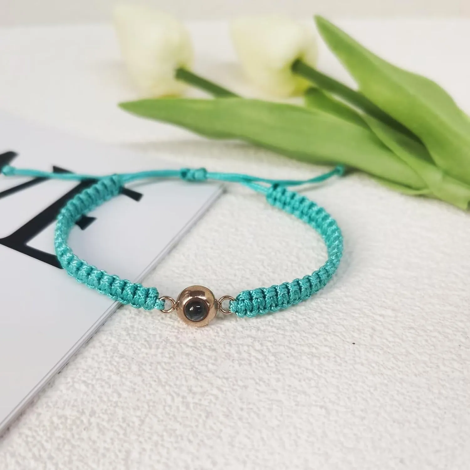 Custom Bracelet with Picture inside, Personalized Photo Projection Bracelet, Pulseras Para Hombres, Italian Charms, Memorial Gifts for Men/Boyfriend/Women/Mom/Family/Friend/Dog/Cat