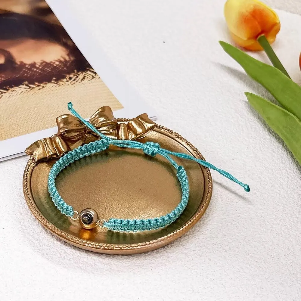 Custom Bracelet with Picture inside, Personalized Photo Projection Bracelet, Pulseras Para Hombres, Italian Charms, Memorial Gifts for Men/Boyfriend/Women/Mom/Family/Friend/Dog/Cat