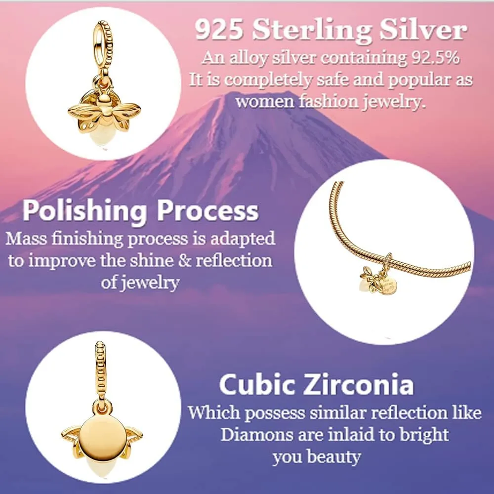 Cute Cartoon Animal Car Bicycle Elephant Monkey Firefly Old Duck Sunset Lion King Simba Spidey Man 925 Sterling Silver Charms for Bracelets Beads Pendant Birthday Gifts for Women , Personalized DIY Beaded Bracelet Accessories