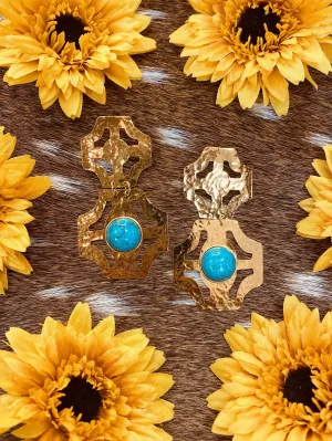 Debbie Colombian Handmade 24k plated Earrings