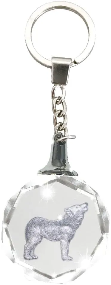 Deluxebase Crystal Silhouette Keychains from Animal Crystal Glass Dome Keychain. Unique Crystal Key Holder Gifts for Women.