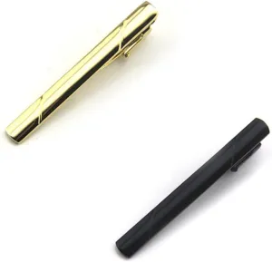 Didiseaon 4Pcs Necktie Clips Shiny Metal Tie Bar Clips in Elegant Tie Clasp for Men for Business Meetings Weddings and Special Occasions