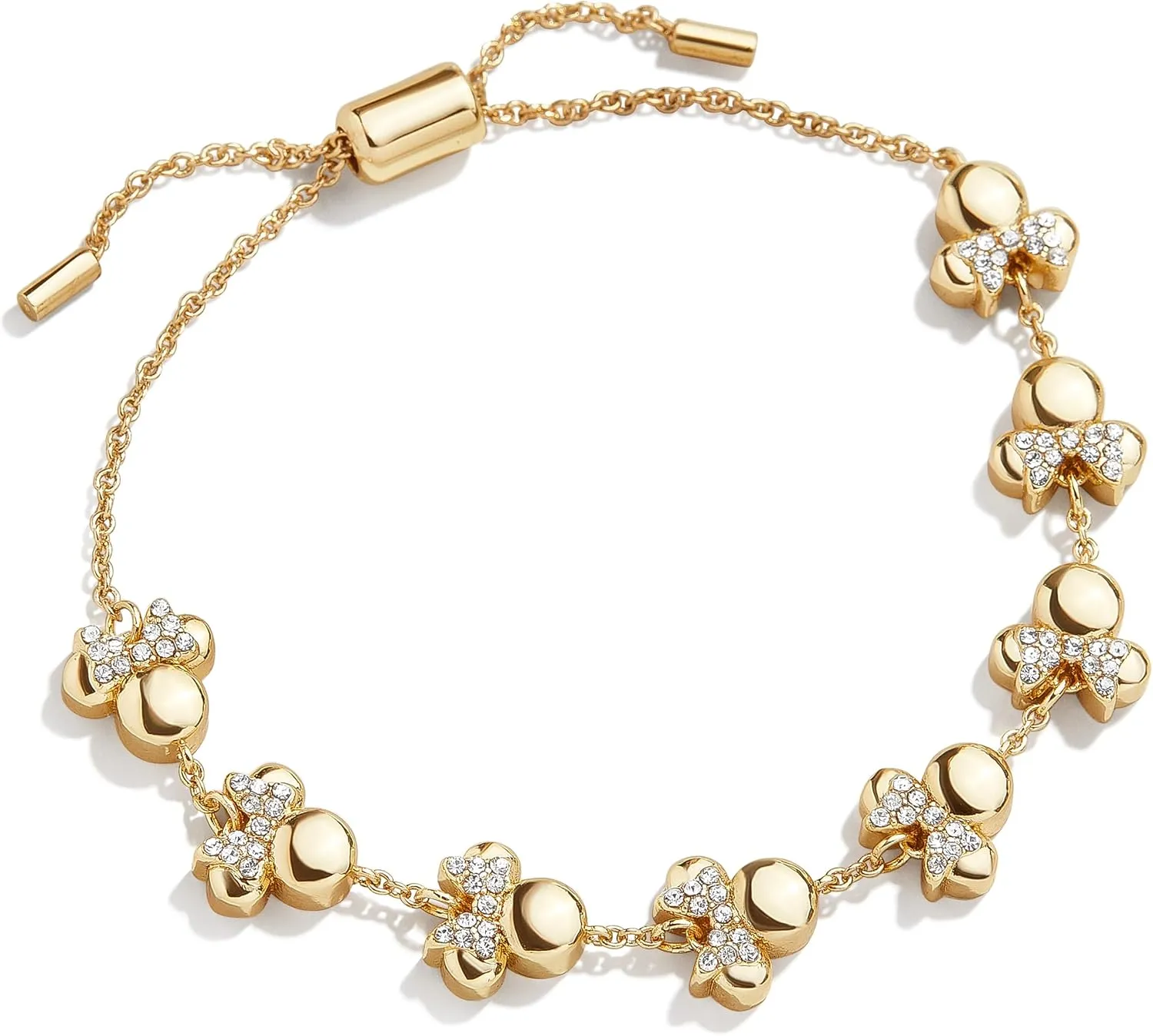 Disney Gold-Plated Brass Pull-Tie Bracelet