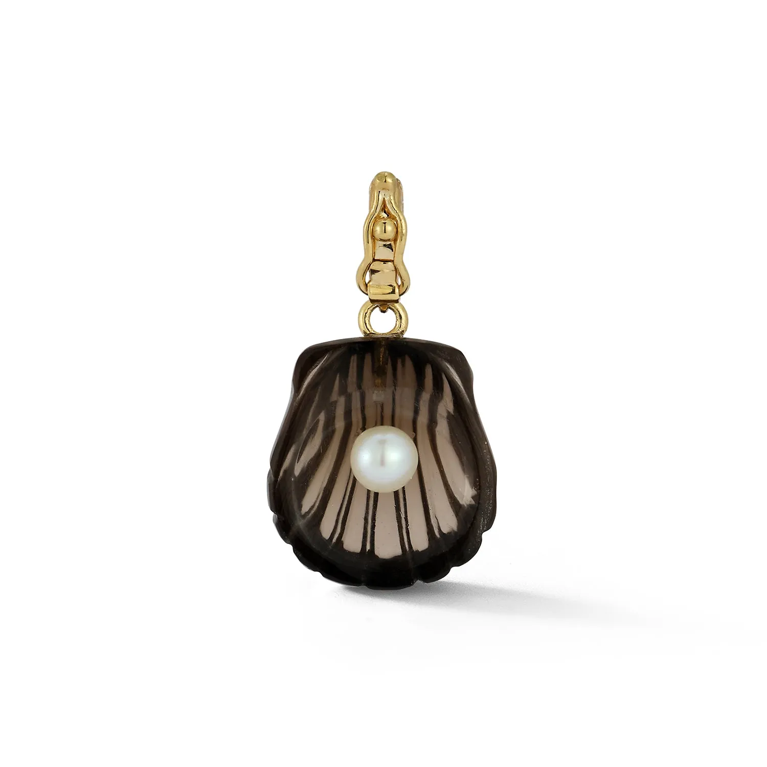 Dream Shell Pendant - Smokey Quartz