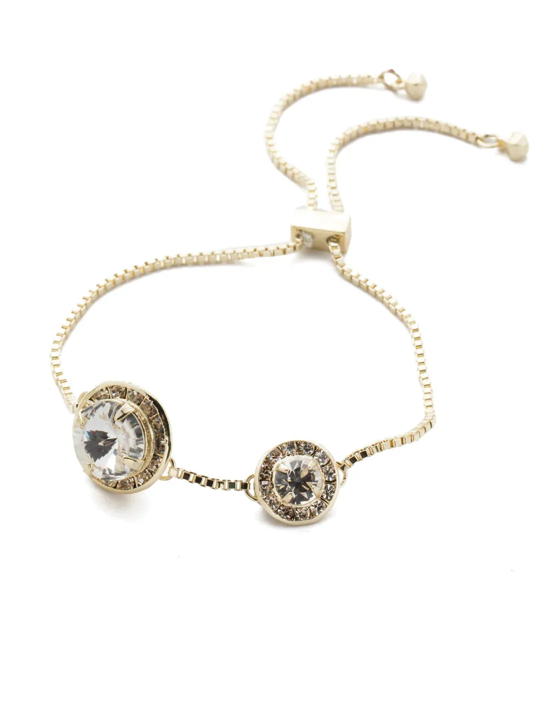 DUA GOLD SLIDER BRACELET WITH HALO CRYSTALS - SORRELLI