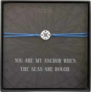 EFYTAL Friendship Bracelet, 925 Sterling Silver Compass Bracelet for Girlfriend or Wife, Teen Charm Bracelets, Gift for Her, Friend Gifts