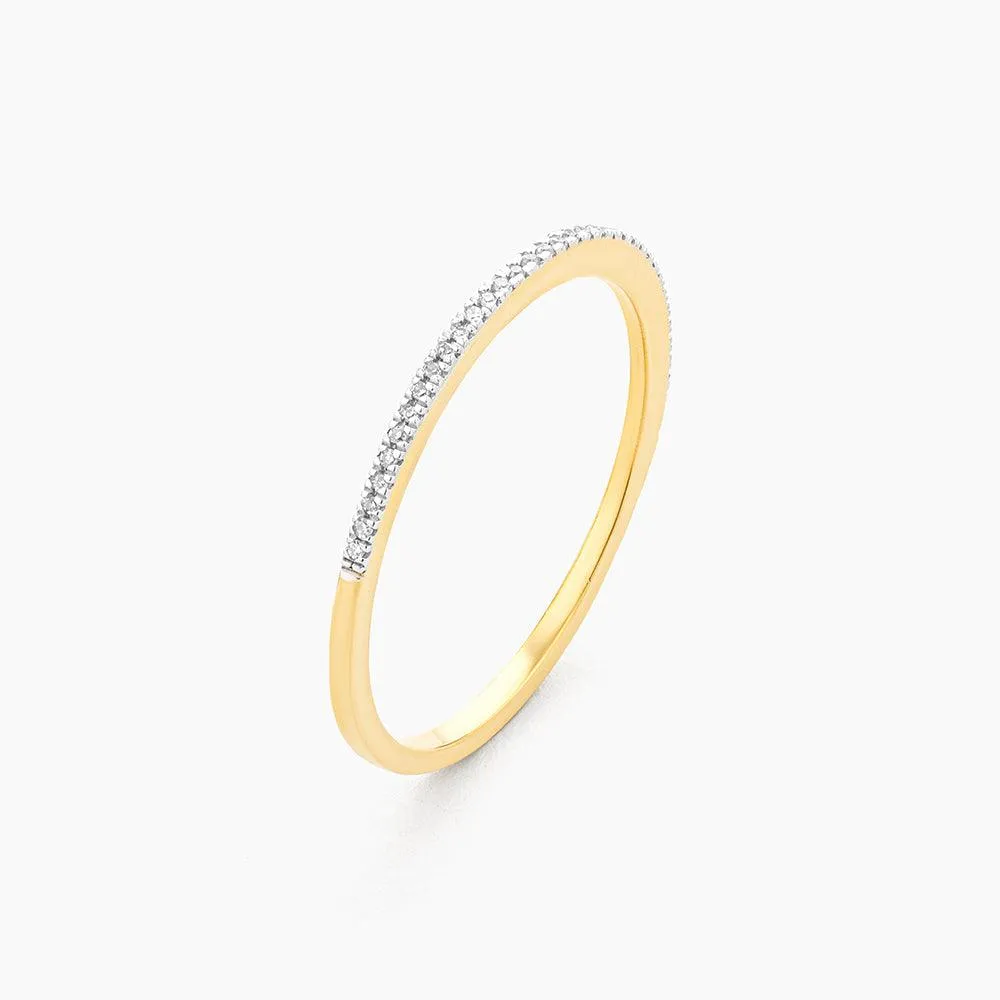 Ella Stein Oval Triple Stackable Ring Set in Gold - Size 9