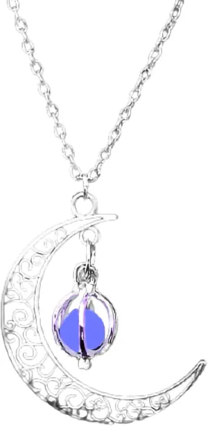 Enchanted moonstone Glow necklace Moon Pendant Chain Jewelry Healing Natural Quartz Crystal Gemstone