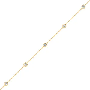 Evelyn - "life" Gold & Diamond Bracelet