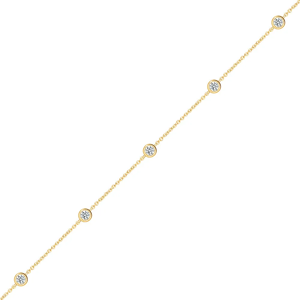 Evelyn - "life" Gold & Diamond Bracelet