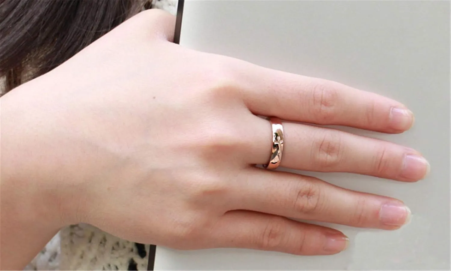 Fashion Month Women 4mm Vintage Stainless Steel Engrave Cross Rose Gold Ring Christian Engagement Wedding Band CZ Inlay