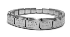 Find A Cure Shiny 9mm Italian Charm Starter Bracelet