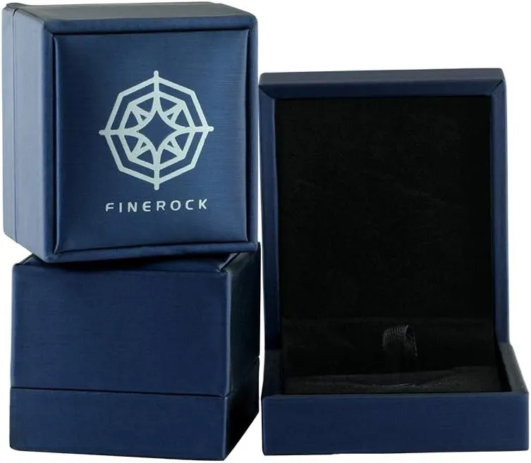 FINEROCK 1/4 Carat Round Diamond Engagement Ring in 10K Gold