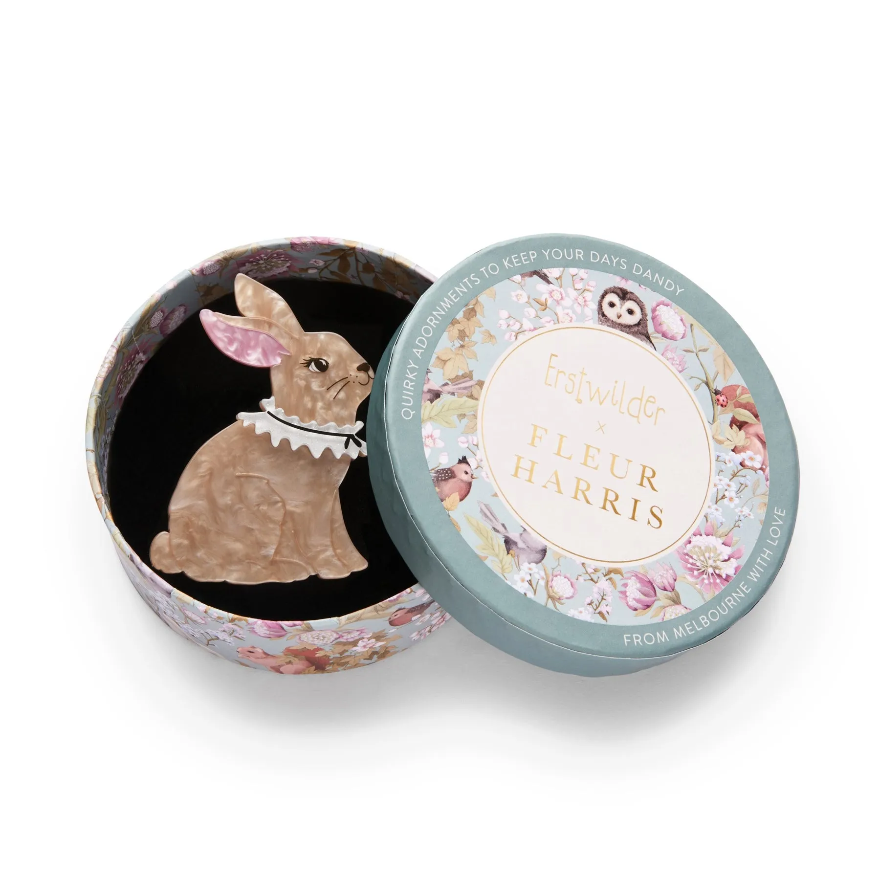 Fleur Harris Collection Dainty Bunny Brooch