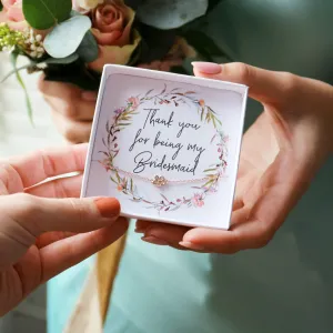 Flower Bracelet Bridesmaid Gift