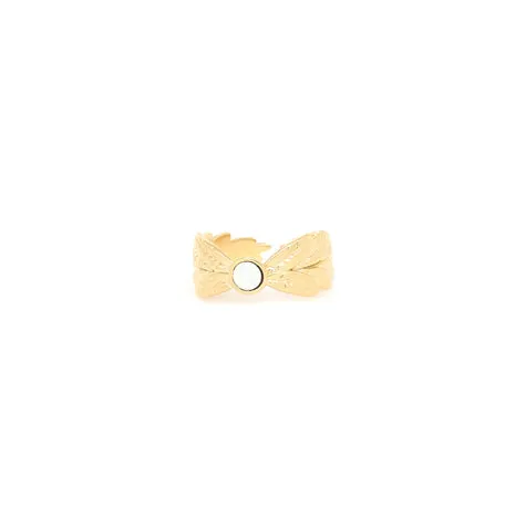 Frank Herval Merry Crystalized Leaves Ring - Gold