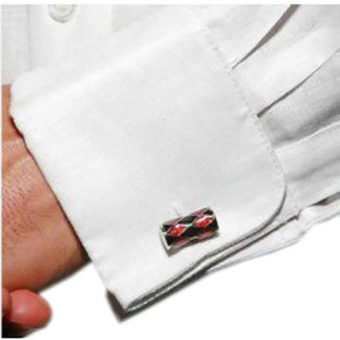 French Cuff Grooms Guayabera Embroidered. Mexican Linen 100%. Wedding Shirts. Cufflink Included. White