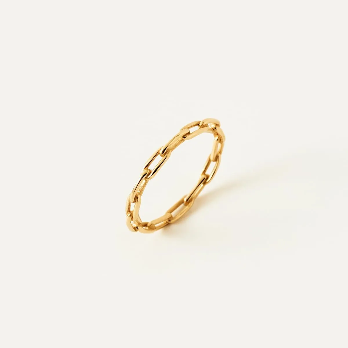 Gelin 14K Solid Gold Chain Ring for Women | 14k Gold Stackable Rings