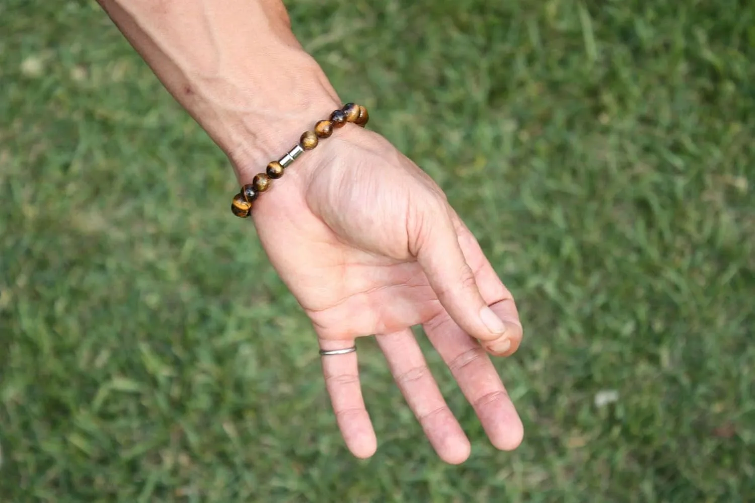 Gemstone Beaded Healing Crystal Yellow Tiger Eye Mens Bracelet for Protection Motivation Fashion Accessory Bracelet For Women Feng Shui Energy Jewelry