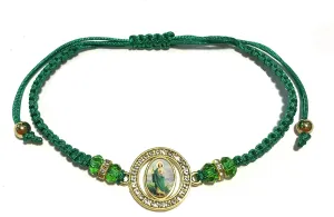 Gigi's Classy Kids Saint St Jude Bracelets Women's Men's Teens Adjustable Green Red Brown Black Pulsera San Judas