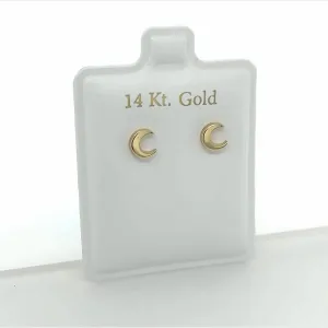 Gold Moon Studs
