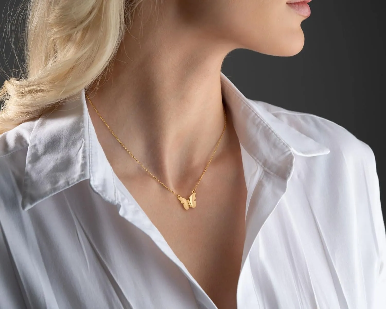 Gold Necklace for Women-14K Gold/Silver Plated Bee,Dragon,Horse,Teddy Bear,Elephant,Butterfly, Hummingbird, FishNecklace for Women Dainty Simple Jewelry for Women Gifts
