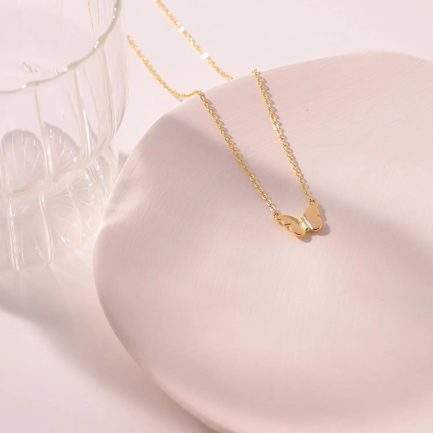 Gold Necklace for Women-14K Gold/Silver Plated Bee,Dragon,Horse,Teddy Bear,Elephant,Butterfly, Hummingbird, FishNecklace for Women Dainty Simple Jewelry for Women Gifts