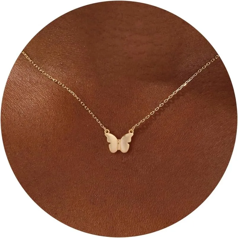 Gold Necklace for Women-14K Gold/Silver Plated Bee,Dragon,Horse,Teddy Bear,Elephant,Butterfly, Hummingbird, FishNecklace for Women Dainty Simple Jewelry for Women Gifts