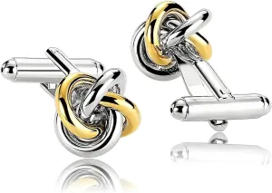 Gold Silver Cufflinks for Men Unique Stainless Steel Engraved Cufflinks, Flower Custom Cufflinks Personalized Cufflinks for Men Cufflink Set
