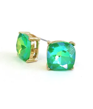 Green Opalescent Studs