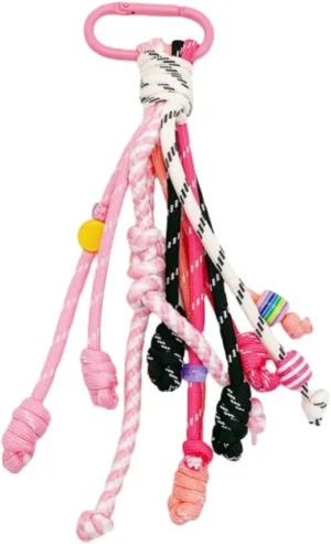 Hand-Woven Nylon Rope Key Chain, Colorful Bag Charm, Keychain for Women, Aesthetic Keychain, Bag Accessories Charms for Backpack, HandbagStyle 232
