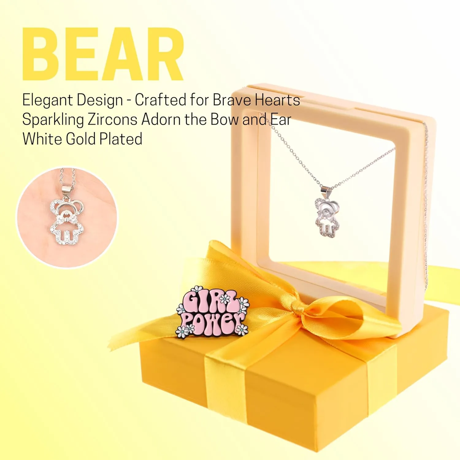 HAPPY LOLLI Girl Power Jewelry Collection in Unique Ready-to-Gift Box - Beautiful Designs for Tweens & Teens - Ideal for Birthdays & Special Moments.