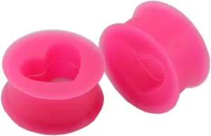 Heart Gauges, Tunnels and Plugs for Women Silicone Ear Piercing Jewelry Unique Gifts for Mens