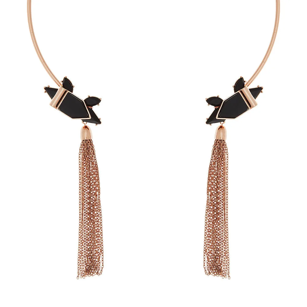 Heart Wonder Collar Necklace- Rose Gold