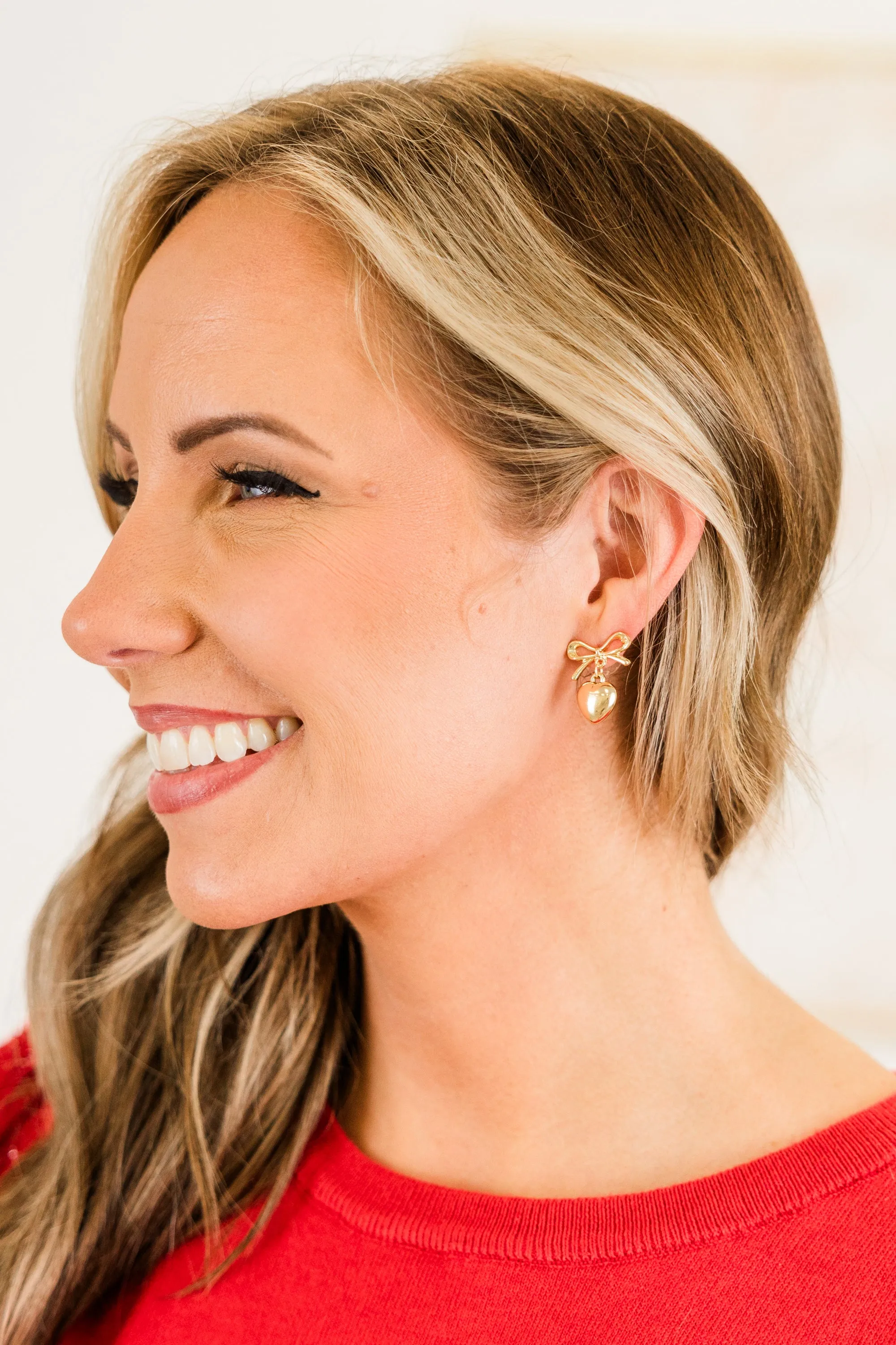 Hearts In Harmony Earrings, Gold