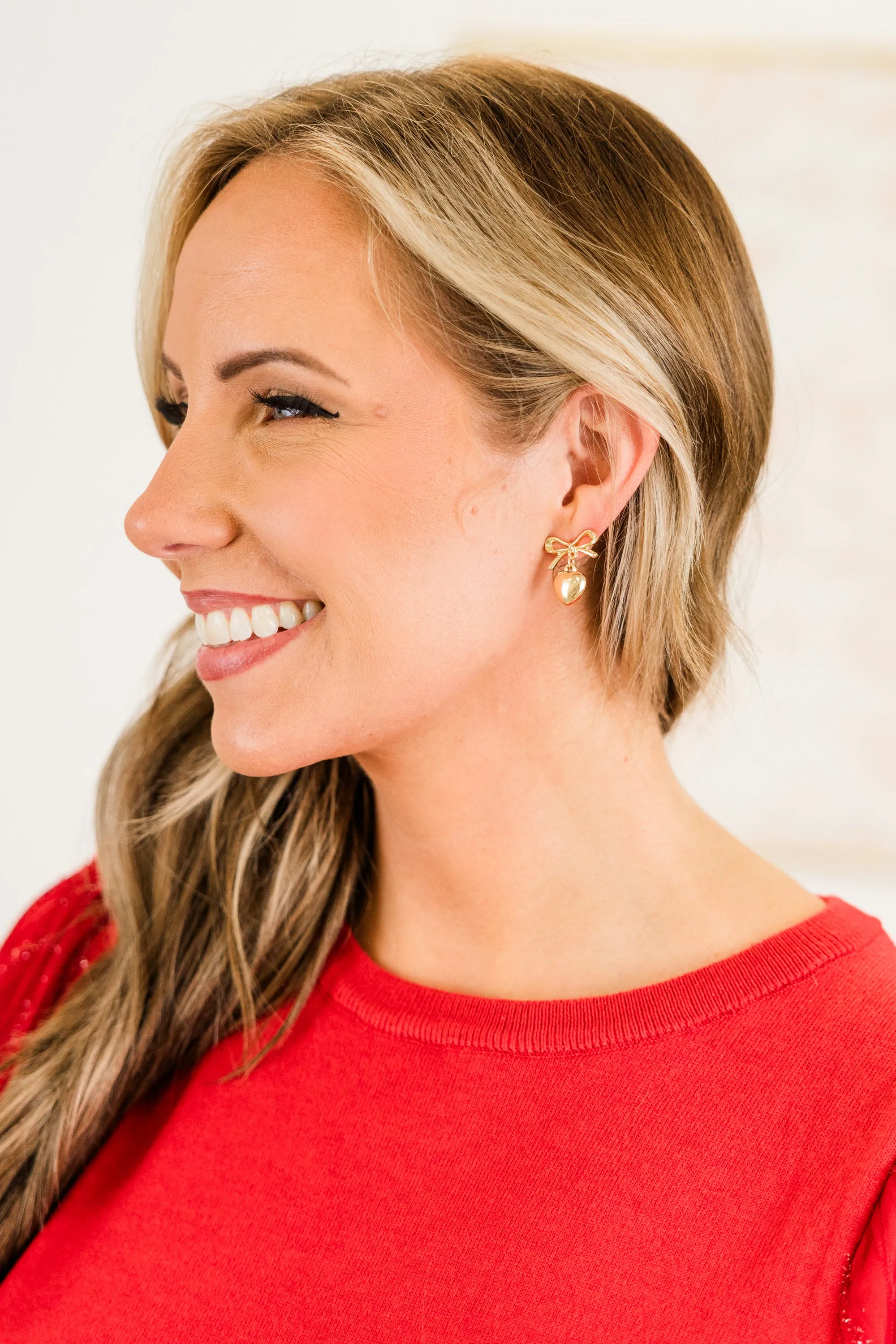 Hearts In Harmony Earrings, Gold