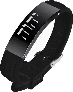 Hebrew Adjustable Silicone Bracelet - Names of God YHWH Jehovah Tetragrammaton Symbol Bracelet Israelite Hebrew Jewish Jewelry for Men Women